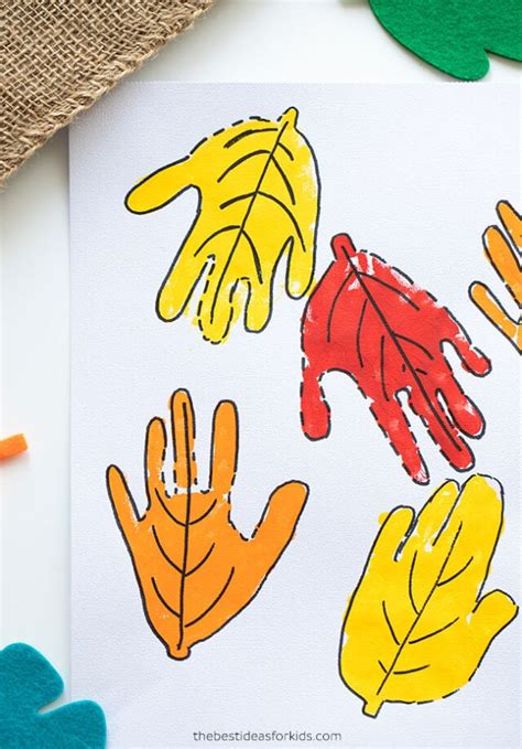 fall handprint craft